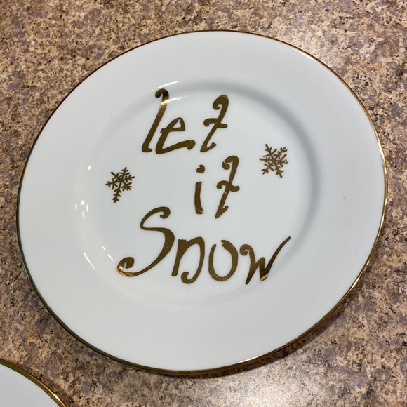 4 Christmas Song Assorted Plates 10 Strawberry Street Holiday - Picture 4 of 16